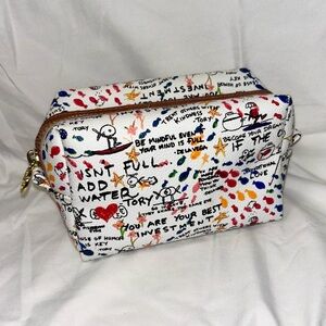 Tori Burch Leather Makeup/Toiletry Bag